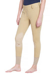TuffRider Ladies Cotton Lowrise Wide Waistband Knee Patch Breeches_5