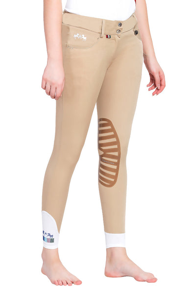 Equine Couture Ladies Darsy Silicone Knee Patch Breeches_9