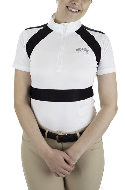 Equine Couture Ladies Nicolette Equicool Short Sleeve Show Shirt_1