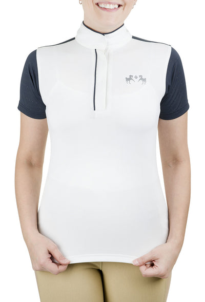 Equine Couture Ladies Magda Equicool Short Sleeve Show Shirt_1