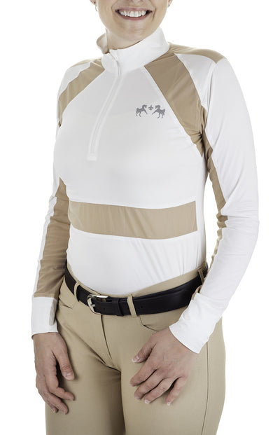 Equine Couture Ladies Nicolette Equicool Long Sleeve Show Shirt_5