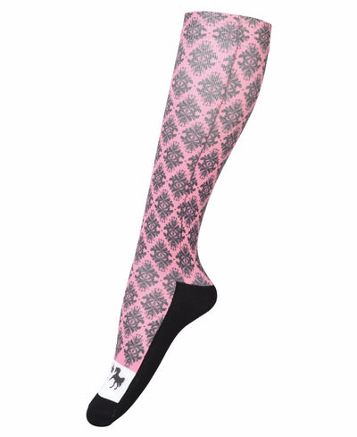 Equine Couture Ladies Tara Technical Padded Knee Hi Boot Socks_5