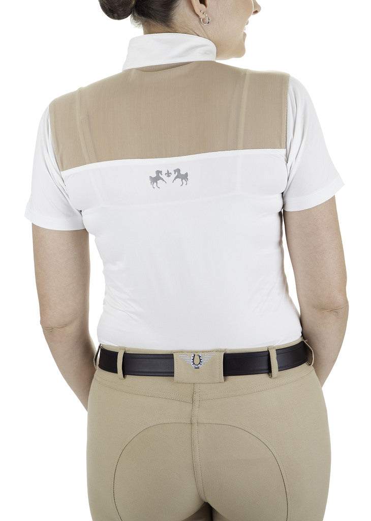 Equine Couture Ladies Nicolette Equicool Short Sleeve Show Shirt_9