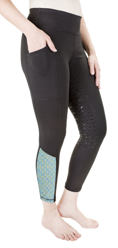 Equine Couture Women Daisy Printed Smyrna Tights