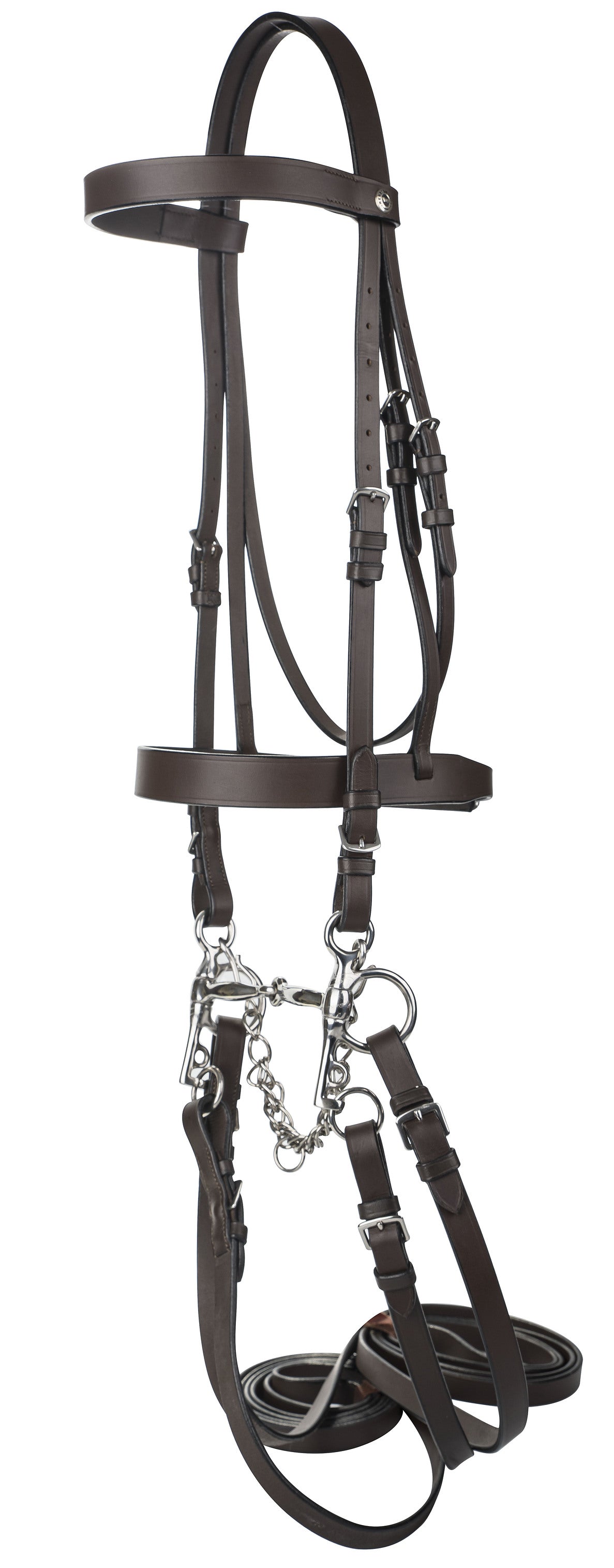 HENRI DE RIVEL POLO BRIDLE WITH DOUBLE REINS