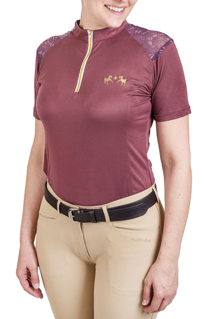 Equine Couture Women Daisy Printed Smyrna Sport Shirt