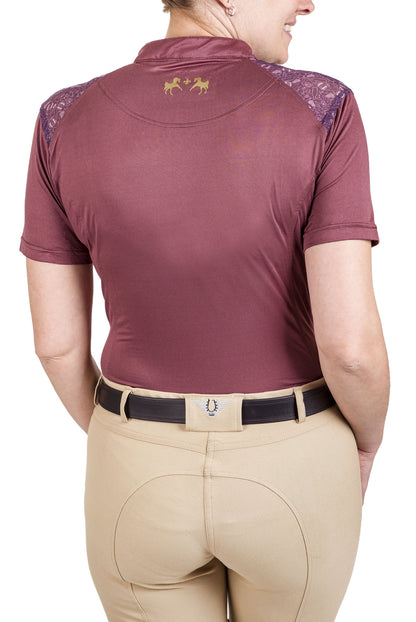 Equine Couture Women Daisy Printed Smyrna Sport Shirt