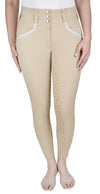 Equine Couture Women Nicole Full Silicone Printed Seat Breeches in White